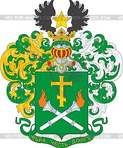 Stanislawsky family coat of arms - vector image