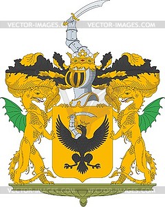 Shein family coat of arms - vector clipart