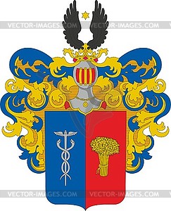 Mashkovtsev family coat of arms - vector clipart