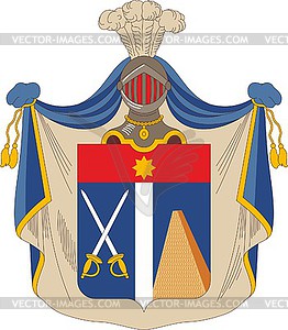 Gurianov family coat of arms - vector clipart