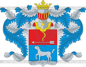 Sabakov family coat of arms - vector clipart