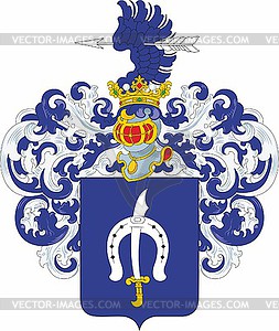 Labunsky family coat of arms - vector clip art
