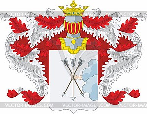 Azanchyeyev family coat of arms - vector image