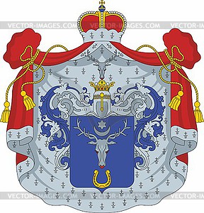 Chegodaev family coat of arms - vector clip art