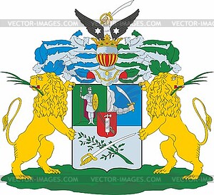 Krupenin family coat of arms - vector clip art