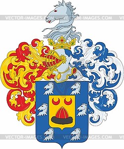 Dzhalkpaev family coat of arms - vector image