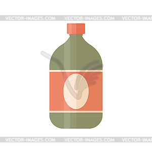 Bottle icon. Abstract cosmetics, medicine or drink - vector clipart