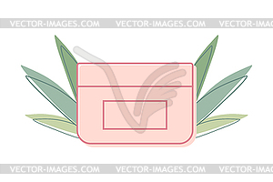 Cosmetic product line icon. Abstract tube - vector EPS clipart