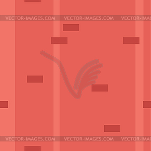 Cartoon red brick wall seamless pattern. Bricks wall - vector image