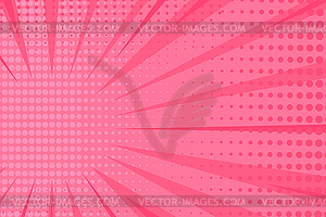 Pop art pink comic cover. Retro style background - vector image