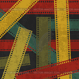 Grunge movie film retro background design  - royalty-free vector clipart